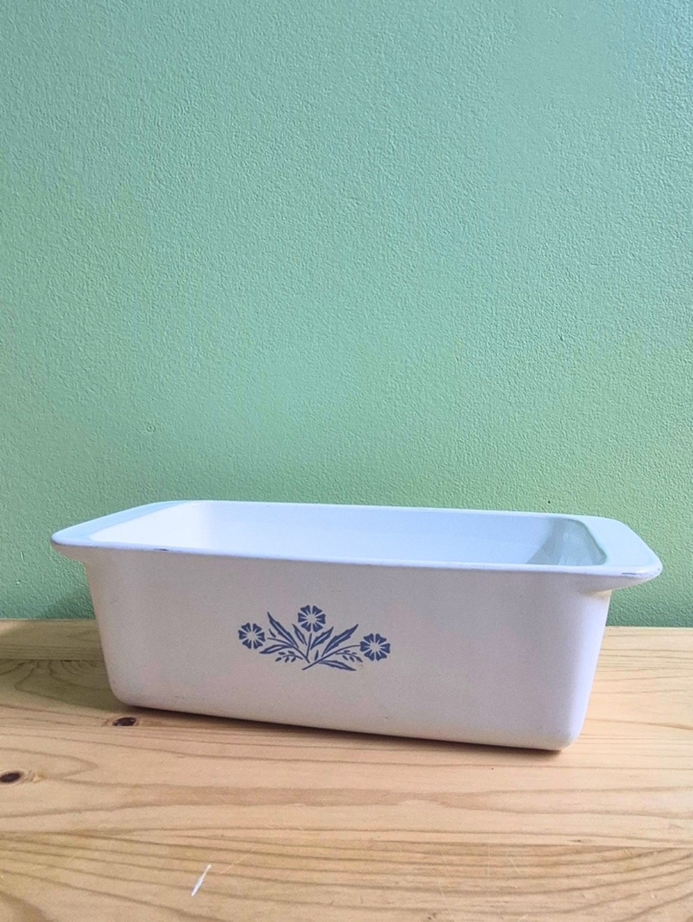 Vintage CorningWare Blue Cornflower Loaf Bread Pan P-315-B